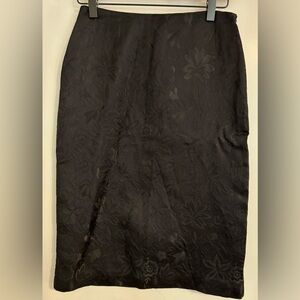 Black floral Dolce and Gabbana skirt